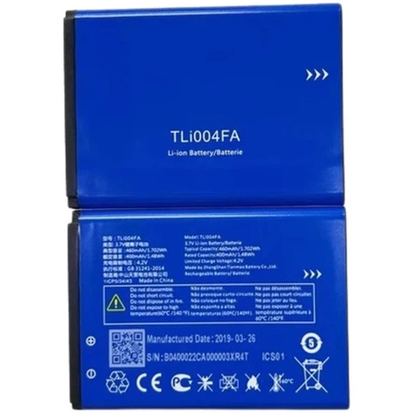 Alcatel 1035d Pil Batarya 400 Mah Tli004fa ürün görseli