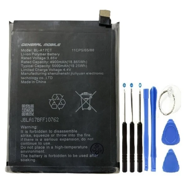 General Mobile Gm21 Pil Batarya Bl-a17ct+tamir Set 5000 Mah ürün görseli
