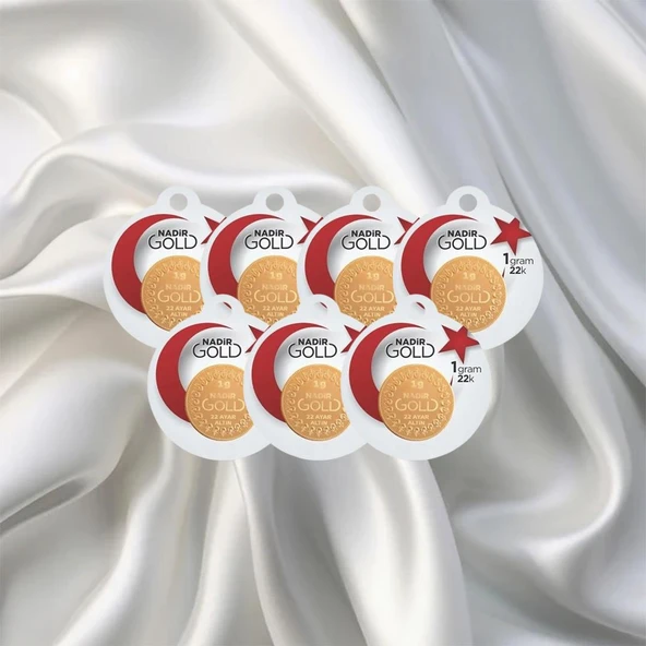 7 Adet 1 Gr 22 Ayar Nadir Gram Altın