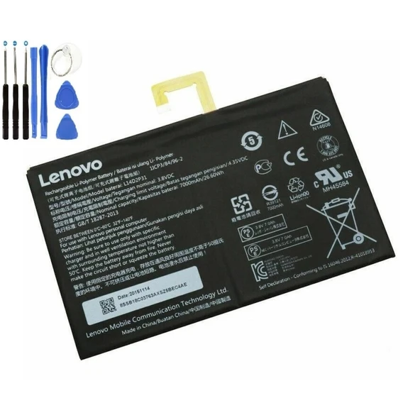 Lenovo Tab 2 A7600 Pil Batarya L14d2p31 7000 Mah+tamir Seti ürün görseli