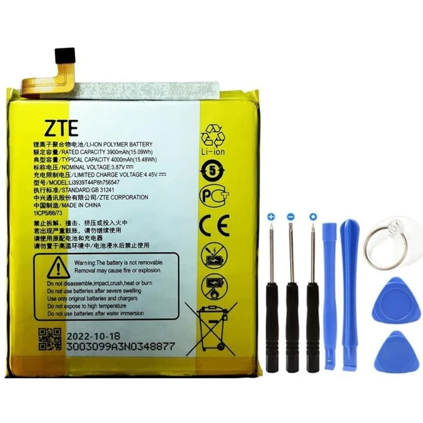 Zte Axon 10 Pro 5g Pil Batarya+tamir Set Li3939t44p8h756547 ürün görseli