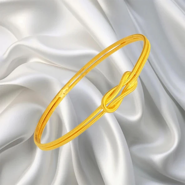 22 Ayar Fitilli Aşk Düğümü Bilezik 15 Gr - 2