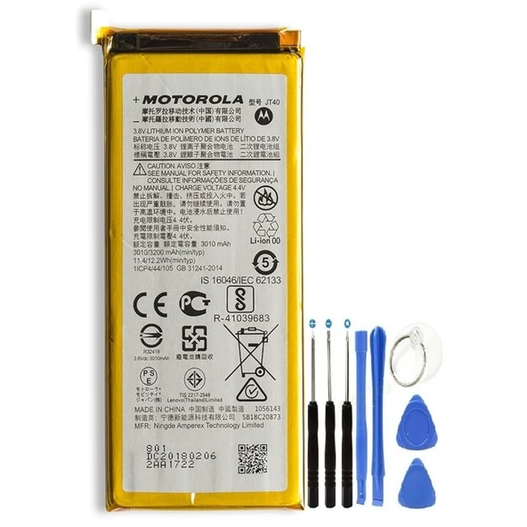 Motorolla G6 Plus Pil Batarya Jt40+tamir Set