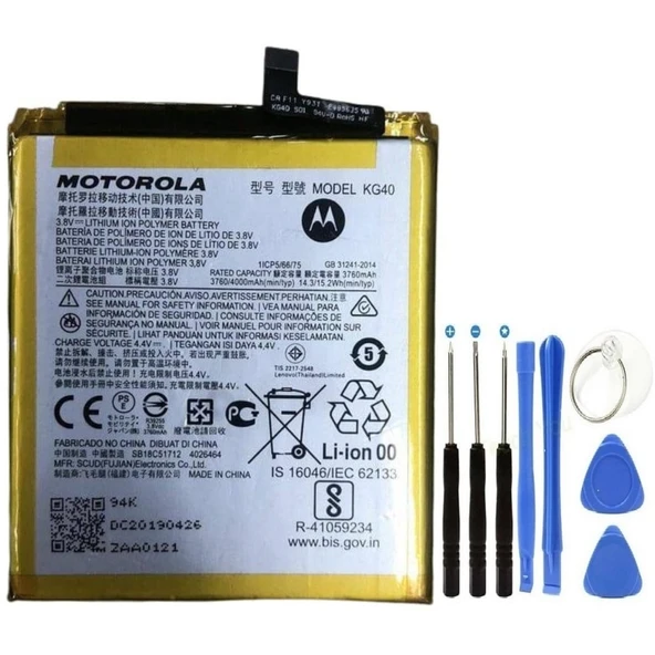 Motorolla E7/e7i Pil Batarya Kg40+tamir Set ürün görseli