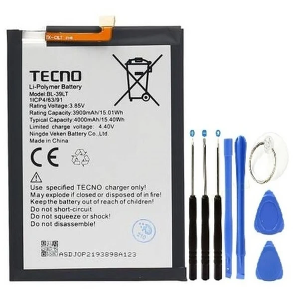 Tecno Camon 12 Pil Batarya Bl-39lt+tamir Seti ürün görseli