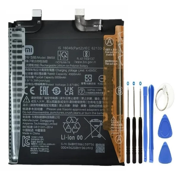 Xiaomi Mi 11t Batarya Pil Bm59 + Tamir Set 5000mah - 1