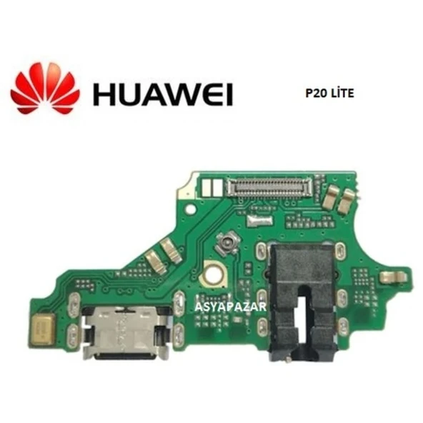 Huawei P20 Lite Şarj Soket Mikrofon Kulaklık Bordu - 1