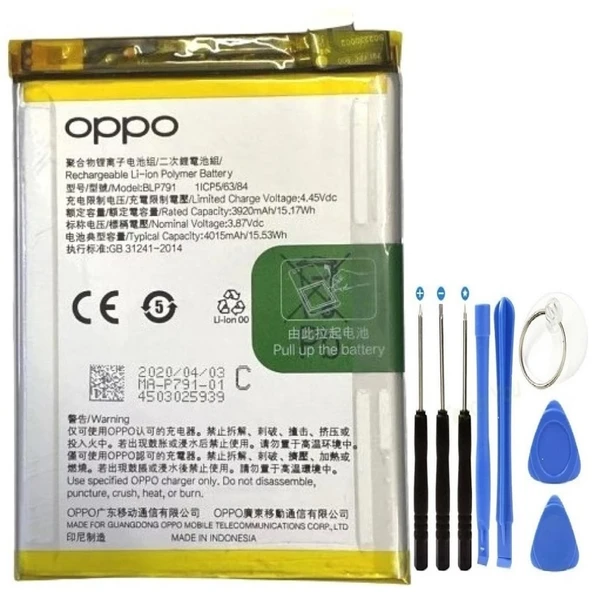 Oppo Reno 4 Pil Batarya + Tamir Seti Blp791 ürün görseli