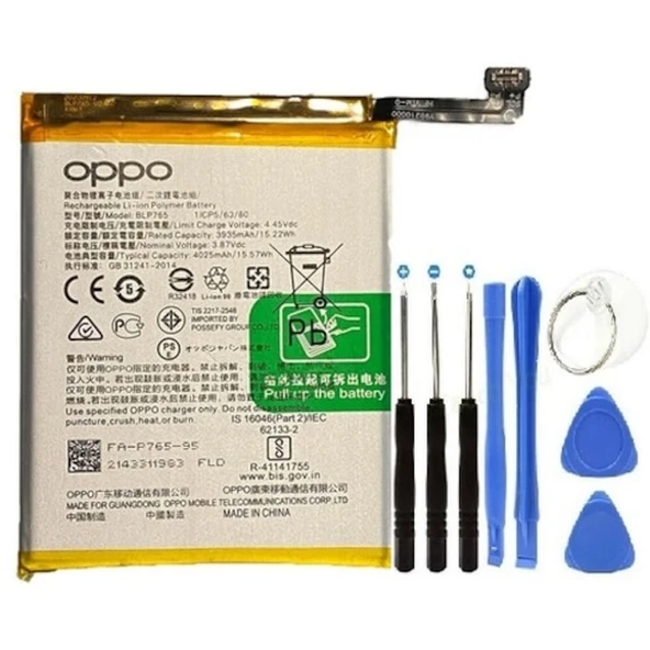 Oppo A91 Pil Batarya + Tamir Seti Blp765 4025 Mah ürün görseli