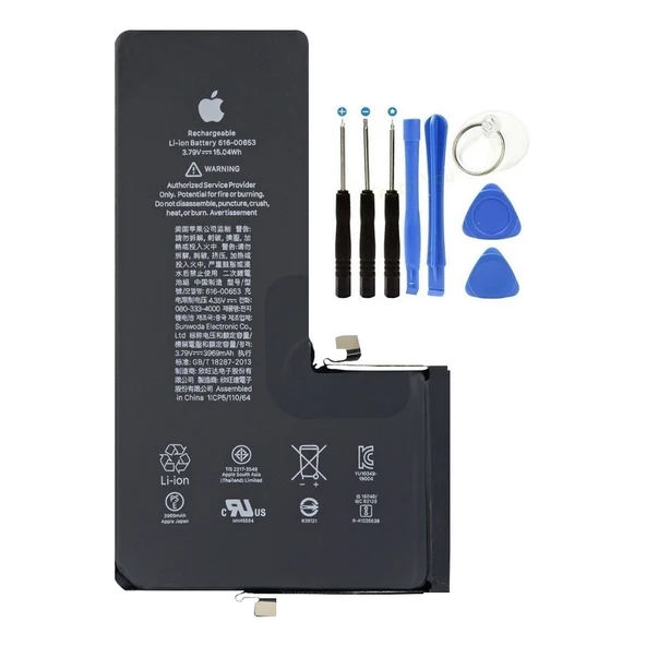 İphone 11 Pro Max Uyumlu Batarya Pil + Tamir Seti