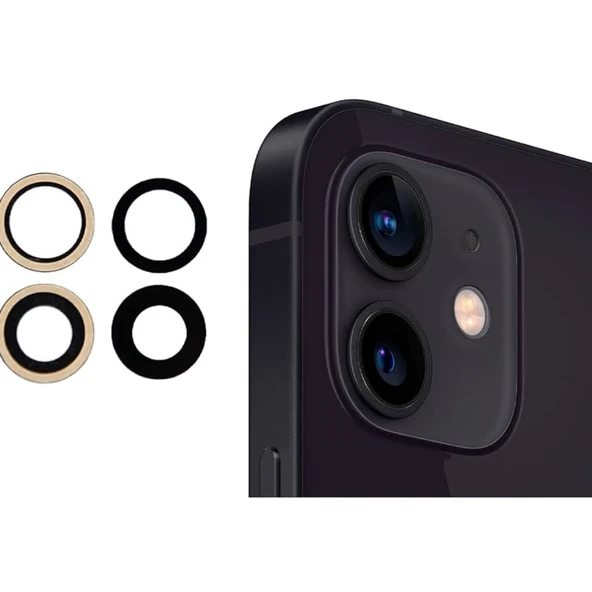 İphone 12 Mini Uyumlu Kamera Lens Camı ürün görseli