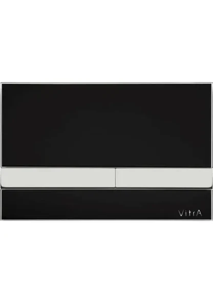 Vitra Select 740-1101 Kumanda Paneli, Siyah-Krom Buton