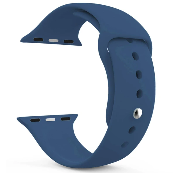 Apple Watch Series 5 40 MM Silikon Kordon Lacivert