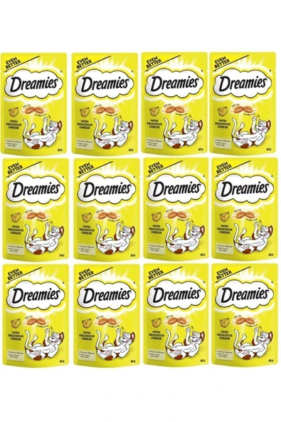 Dreamies Peynirli Kedi Ödül Bisküvisi 12 X 60 G