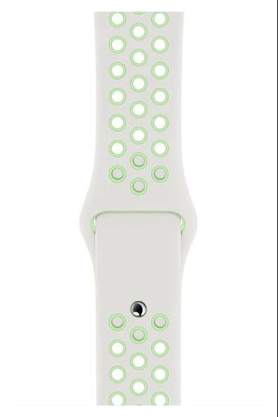 Apple Watch Series 2 38 MM Fileli Kordon Beyaz-Yeşil