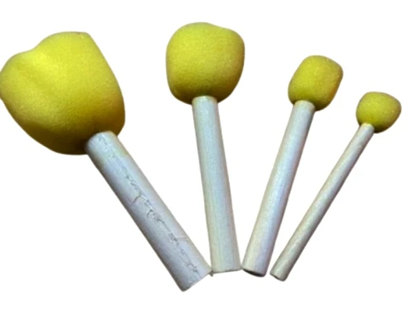 Ponpon Fırça Seti 4Lü - 3 paket