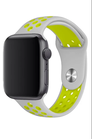 Apple Watch Series 2 44 MM Fileli Kordon Gri-Sarı - 2