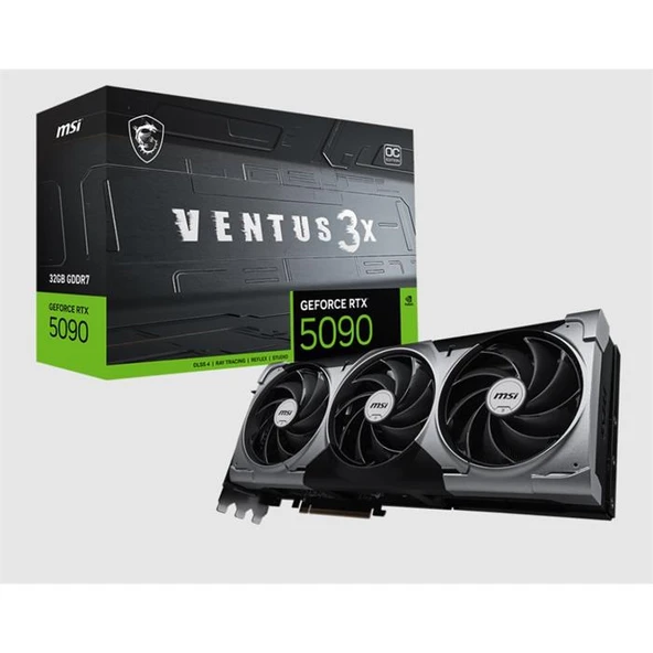 Msı GeForce RTX5090 32G VENTUS 3X OC 32GB GDDR7 512 Bit DLSS 4 Ekran Kartı