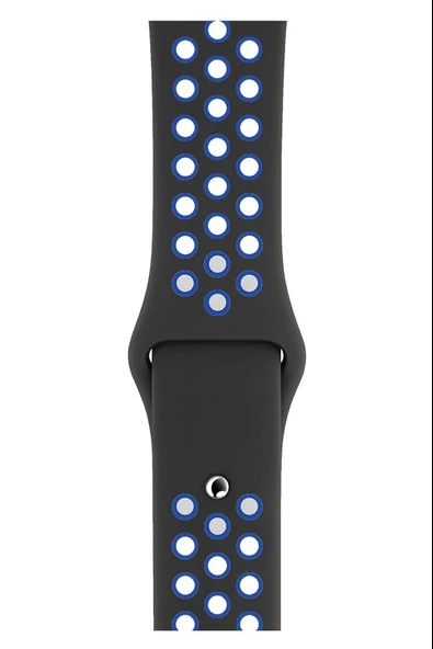 Apple Watch Series 3 42 MM Fileli Kordon Siyah-Lacivert