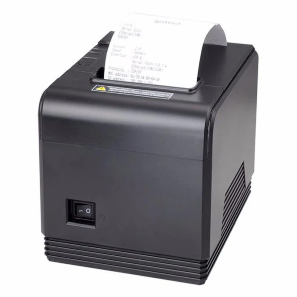 PERKON Q800 Termal 300mm/s Rulolu USB,Seri,Ethernet Fiş Yazıcı