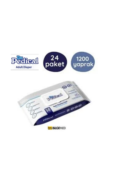 Vücut Temizleme Havlusu 50'li 24 Paket - 1