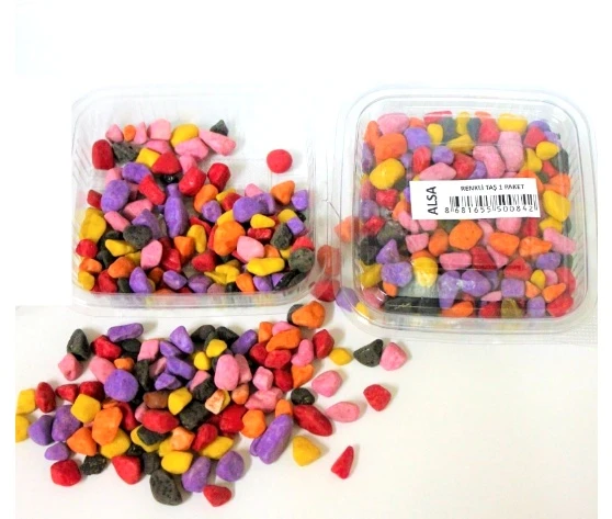 Dekoratif Renkli Taş Paketli - 2 paket