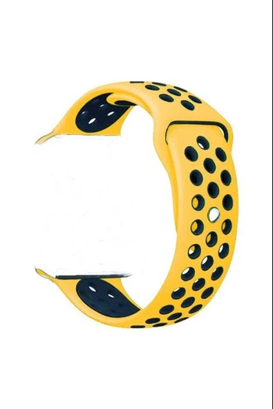 Apple Watch Series 6 40 MM Fileli Kordon Sarı-Siyah - 2