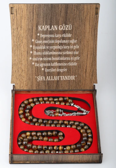 KUTULU 99 LU TESBİH KAPLANGÖZÜ TAŞI - 1