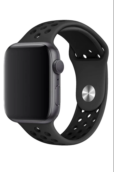 Apple Watch Series SE 40 MM Fileli Kordon Siyah-Siyah - 3