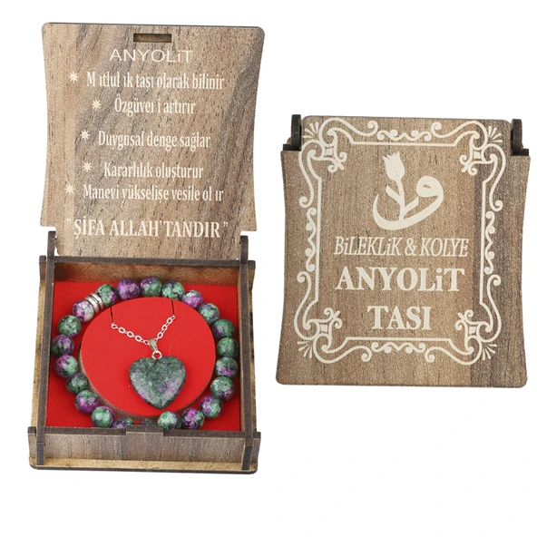 KUTULU KOLYE BİLEKLİK SETİ ANYOLİT
