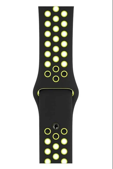 Apple Watch Series 6 44 MM Fileli Kordon Siyah-Sarı