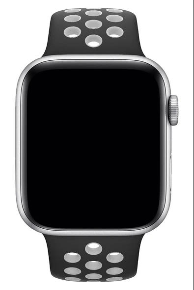 Apple Watch Series 6 40 MM Fileli Kordon Siyah-Beyaz - 3