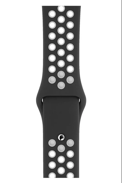 Apple Watch Series 6 40 MM Fileli Kordon Siyah-Beyaz