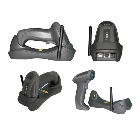 PERKON (TIGER) 1D Laser CS26 Wlan (Kablosuz) El Tipi Barkod Okuyucu Ayaklı 200metre mesafeye kadar