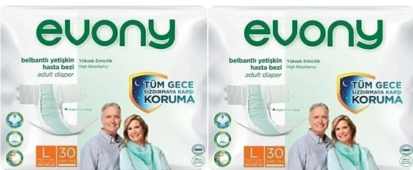 Evony Belbantlı Large 60 Adet