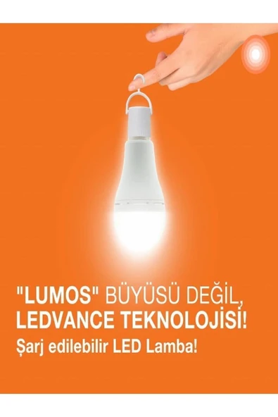 Osram Led 8W 3000K 806lm E27 Duy Sarı Işık Şarjlı Ampul - 4