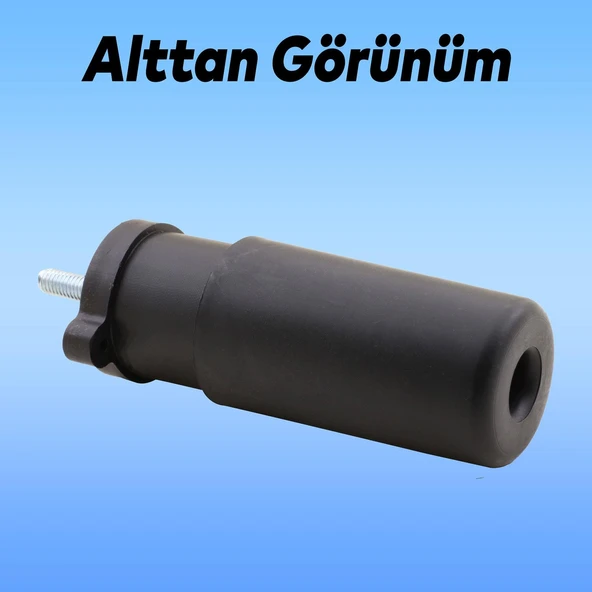 Mobilya Kanepe Sehpa TV Ünitesi Koltuk Orta Destek Ayağı Ayarlanabilir 9.5 cm Siyah Baza Ayak 4 Adet - Resim 3