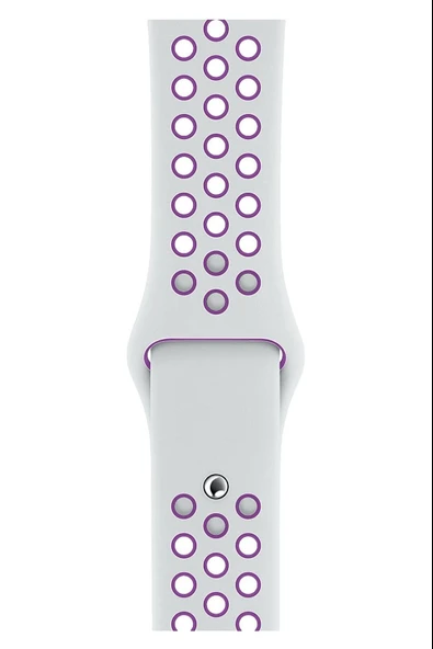 Apple Watch Ultra 2 49 MM Fileli Kordon Beyaz-Mor