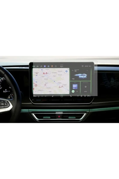 Volkswagen Yeni Golf 12.9 inç Navigasyon Uyumlu 9H Nano Ekran Koruyucu 2024