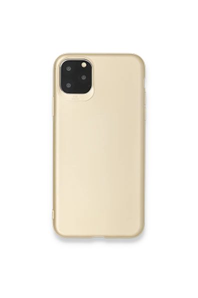 Apple iPhone 11 Pro (5.8'') Premium Silikon Kılıf Gold - 1