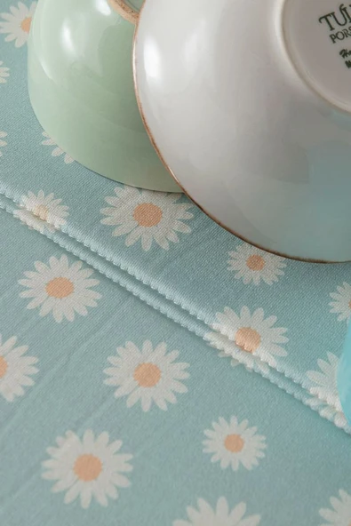 Bulaşık Kurutma Örtüsü, Bulaşıklık, Tezgah Üstü Bulaşık Matı, Süper Emici Mutfak Matı, Papatya Desen - 3