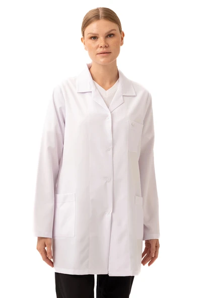 HEDERA KADIN ÖNLÜK - Beyaz Doktor Öğrenci Laboratuvar Önlüğü | Medikal İş Önlüğü