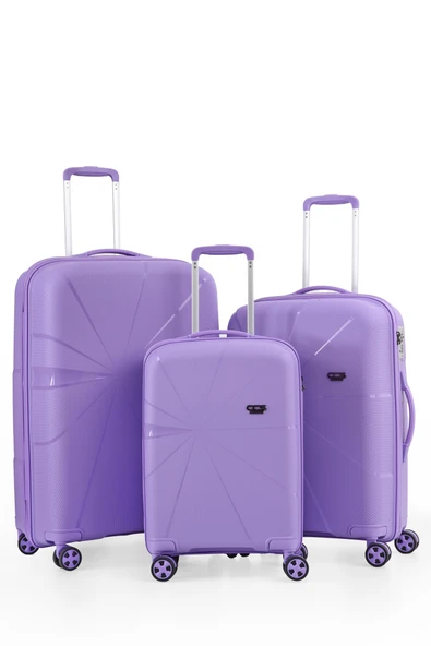 ÇÇS 5264 Polipropilen 3 lü Valiz Seti - 9