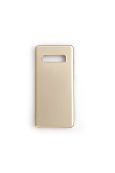 Samsung Galaxy S10 Premium Silikon Kılıf Gold