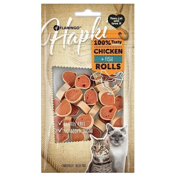 Flamingo Hapki Tavuklu ve Balıklı Kedi Ödül Maması 50 Gr