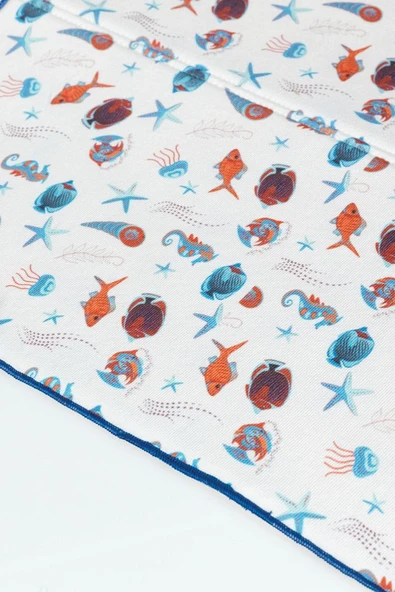 Bulaşık Kurutma Örtüsü, Bulaşıklık, Tezgah Üstü Bulaşık Matı, Süper Emici Mutfak Matı, Balık Desenli - 4