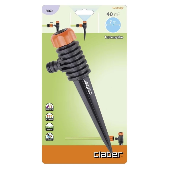 Claber 8660 Sprinkler Sabit Turbospike - 2