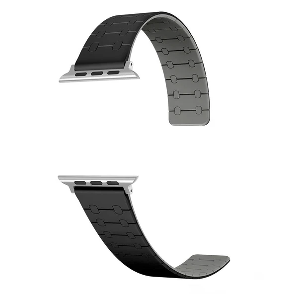 Apple Watch 42mm Zore KRD-111 Çizgili Desenli Silikon Kordon - 11
