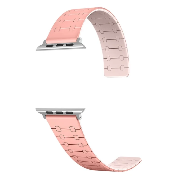 Apple Watch 42mm Zore KRD-111 Çizgili Desenli Silikon Kordon - 7