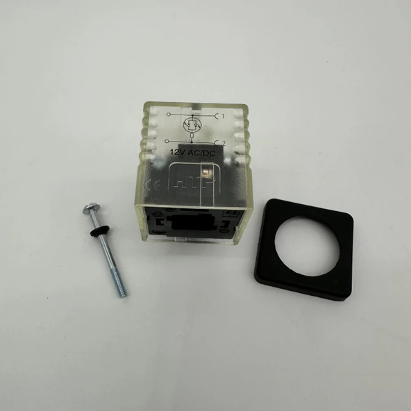 Pnömatik Valf Ventil Ledli Dar Soket 11mm 220 Ac/Dc - Resim 6